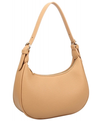 Pebble Textured Shoulder Bag Hobo ND132 LIGHT TAN